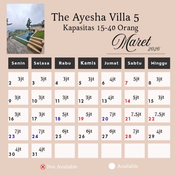 The Ayesha Villa 5 Vie Space